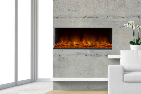 Image of Dynasty Melody 41 Inch 3 Sided 2 Sided Built In Electric Fireplace  - DY-BTS40 - Dynasty Fireplaces
