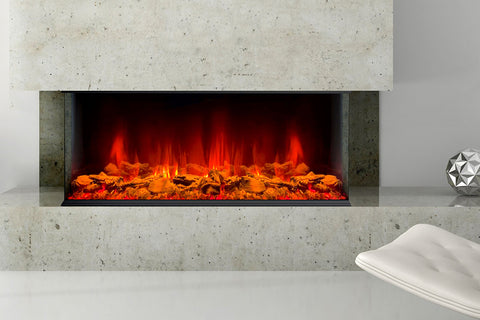 Image of Dynasty Melody 41 Inch 3 Sided 2 Sided Built In Electric Fireplace  - DY-BTS40 - Dynasty Fireplaces