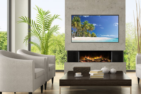 Image of Flamerite Fires E-FX 40-inch 3-Sided 2-Sided Built In Electric Fireplace - FLR-FP-EFX-1000 | Multi Side View E-FX Series 