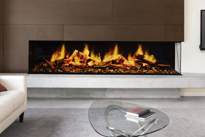 Flamerite Fires E-Ridium 72-inch Holographic 3-Sided 2-Sided Built In Electric Fireplace - FLR-FP-ERID-1800