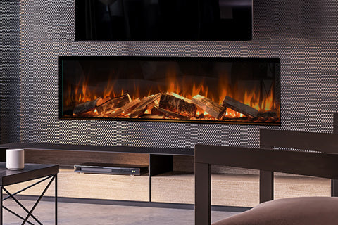 Image of Evonic Fires 60-inch E-Lectra Multi-Side Built-In Linear Electric Fireplace - E-LECTRA60