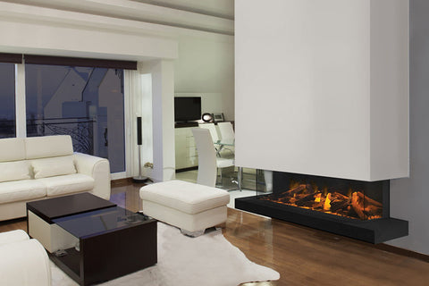 Image of Evonicfires 60'' Built-In 3-Sided Linear Electric Fireplace - E60