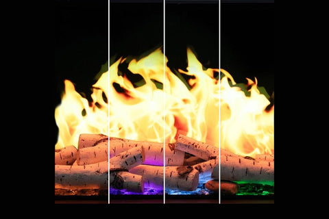 Image of ActiveFlame HD FlameTec PRO 55 inch LCD Virtual Smart Multi-Side View Built-In Electric Fireplace EF10192
