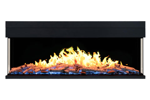 Image of ActiveFlame HD FlameTec PRO 55 inch LCD Virtual Smart Multi-Side View Built-In Electric Fireplace EF10192