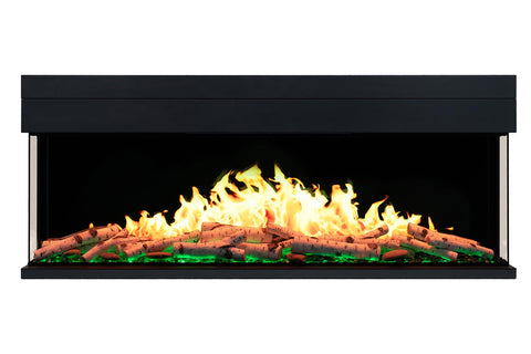 Image of ActiveFlame HD FlameTec PRO 55 inch LCD Virtual Smart Multi-Side View Built-In Electric Fireplace EF10192