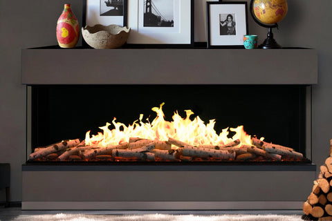 Image of ActiveFlame HD FlameTec PRO 55 inch LCD Virtual Smart Multi-Side View Built-In Electric Fireplace EF10192