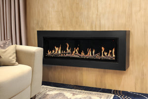 Modern Flames Orion Slim Electric Fireplace Wall Mount Mantel - Premium Iron Finish