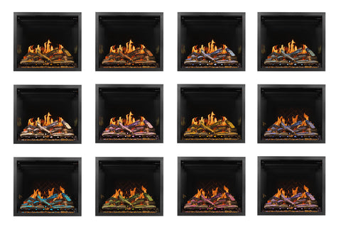 Image of Napoleon Elevation X  LCD Virtual Built-In Electric Fireplace Top Light