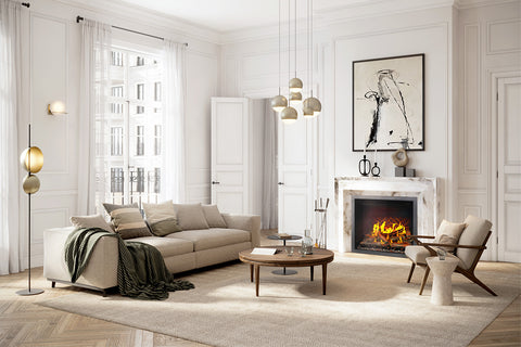 Image of Napoleon Elevation X 36 LCD Virtual Built-In Electric Fireplace - Digital Firebox Insert NEFB36LCD-MF