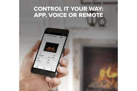 Image of Napoleon Elevation X 36 LCD Virtual Built-In Electric Fireplace - Digital Firebox Insert NEFB36LCD-MF