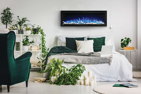 Image of Napoleon Entice 50 inch Wall Mount Recessed Linear Electric Fireplace | Built in Electric Insert | NEFL50CFH 