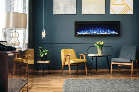 Image of Napoleon Entice 50 inch Wall Mount Recessed Linear Electric Fireplace | Built in Electric Insert | NEFL50CFH 