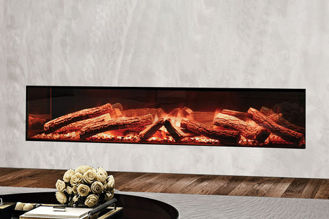 Image of European Home Evonicfires 72 Inch Avesta Halo Series Built-In Linear Electric Fireplace - EV-FP-Halo-AVESTA