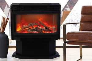 Sierra Flame Freestanding Electric Fireplace - Heater - Logs Set - Electric Fireplaces Depot