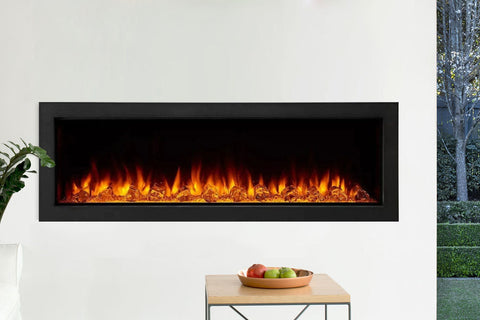 Image of SimpliFire Forum 55'' Outdoor Built-in Electric Fireplace