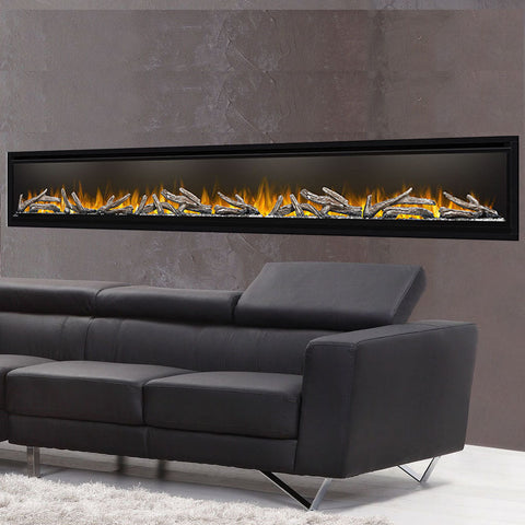 Image of Napoleon Alluravision 100-inch Wall Mount Electric Fireplace - Deep - Linear - NEFL100CHD - NEFL100CHD1-Electric Fireplaces Depot