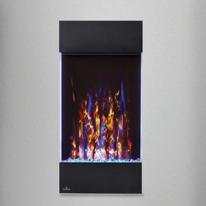 Returned Napoleon Allure Vertical 32 Inch Wall Mount Electric Fireplace - NEFVC32H-OB