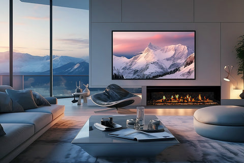 Image of Ortal Holographic 60 inch Linear Multi Side View Virtual Smart Electric Fireplace US150TEL