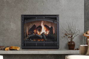 SimpliFire Inception 36-in Traditional Virtual Smart Electric Fireplace with Chateau Forge Front - SF-INC36 Firebox