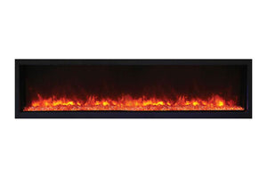 Open Box Remii 65'' Extra Slim Built-In Indoor and Outdoor Linear Electric Fireplace