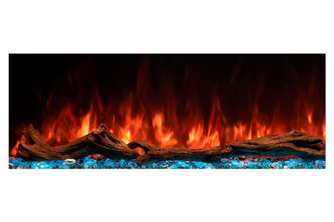 Image of Modern Flames Landscape Pro 70 in 3-Sided Wall Mount Mantel Driftwood Grey - Studio Suite Electric Fireplace - LPM-5616
