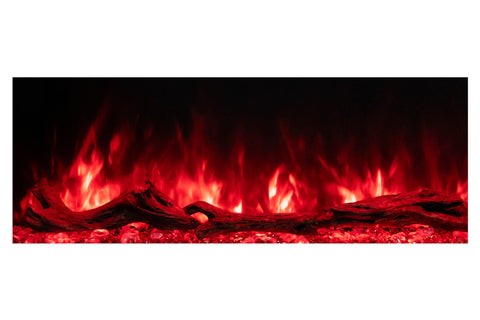 Image of Modern Flames Landscape Pro 70-in 3-Sided Wall Mount Mantel Coastal Sand. Studio Suite Electric Fireplace LPM-5616