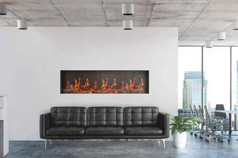 Image of Napoleon Luminex 65 inch LCD Virtual Smart Multi-Sided Built In Electric Fireplace NEFL65LCD-3SV