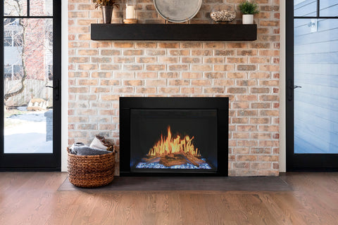 Image of Modern Flames Orion Traditional 26 in Heliovision Virtual Smart Built In Electric Firebox - Fireplace Insert OR26-TRAD