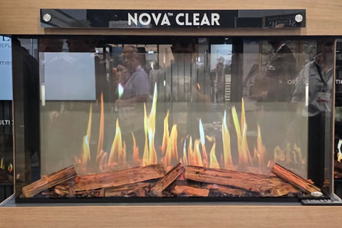 Image of Modern Flames Nova Clear 48 inch Virtual Built-In See Through Electric Fireplace NOVA48-CLR