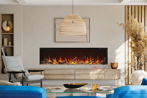 Image of Napoleon Astound 74 inch FlexMount Multi-Side View Smart Electric Fireplace NEFL74AB