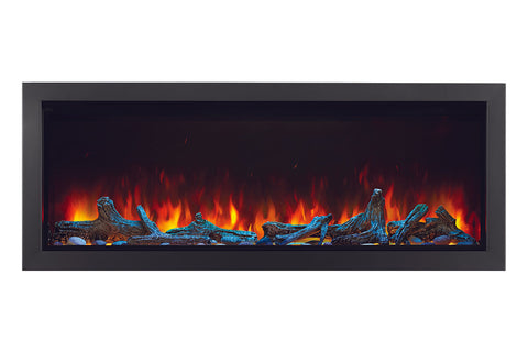 Image of Napoleon Astound 96 inch Smart Built-In Wall Mount Electric Fireplace Insert - Linear Modern Fireplace - NEFB96AB