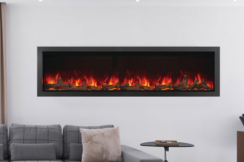 Image of Napoleon Astound 74 inch Smart Built-In Wall Mount Electric Fireplace Insert - Linear Modern Fireplace - NEFB74AB