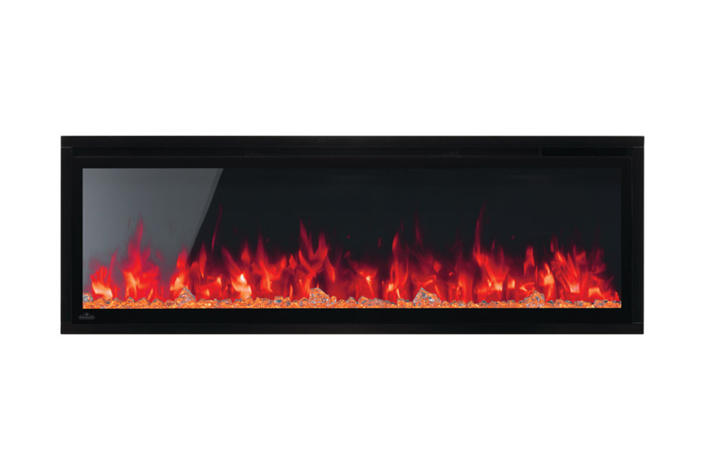 Napoleon Entice 60 inch Wall Mount Recessed Linear Electric Fireplace | Built in Electric Insert | NEFL60CFH-1