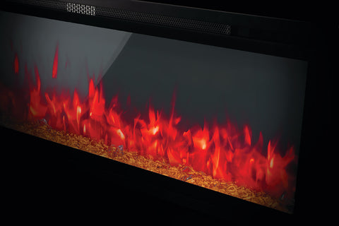 Image of Napoleon Entice 72 inch Wall Mount Recessed Linear Electric Fireplace | Built in Electric Insert | NEFL72CFH-1