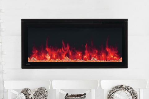 Image of Napoleon Entice 36 inch Wall Mount Recessed Linear Electric Fireplace | Built in Electric Insert | NEFL36CFH-1