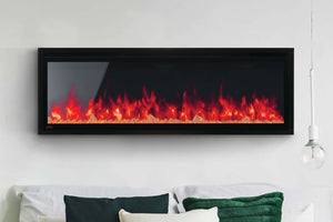 Napoleon Entice 50 inch Wall Mount Recessed Linear Electric Fireplace | Built in Electric Insert | NEFL50CFH-1
