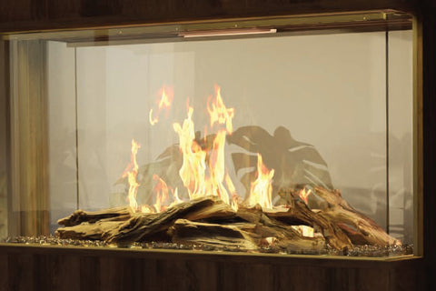 Image of Modern Flames Nova Clear 48 inch Virtual Built-In See Through Electric Fireplace NOVA48-CLR