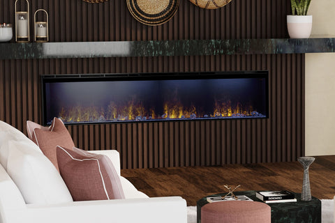 Image of Dimplex Optimyst Linear Water Vapor Built-In Electric Fireplace Water Mist Fireplace with Heater