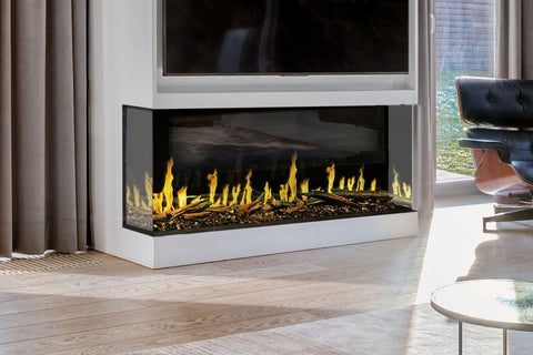 Modern Flames Orion Multi-Sided 120-inch Heliovision Virtual Smart Built In Electric Fireplace - OR120-MULTI