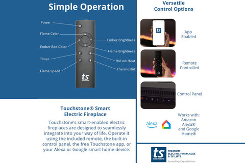 Image of Touchstone Sideline Smart Fireplace 