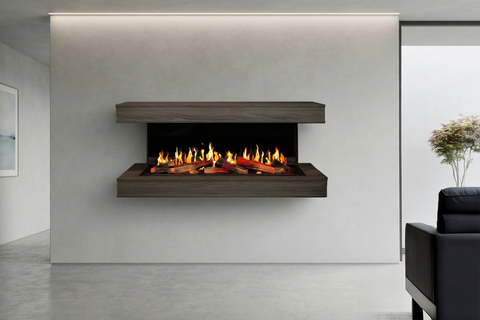 Image of Modern Flames Orion Multi V2 inch 3-Sided Electric Fireplace Wall Mount Studio Suite Mantel Gray - WSS-OR-DW
