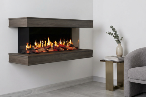 Image of Modern Flames Orion Multi V2 inch 3-Sided Electric Fireplace Wall Mount Studio Suite Mantel Gray - WSS-OR-DW