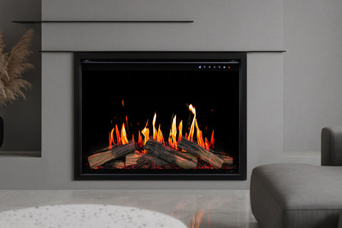 Image of Modern Flames Orion Traditional V2 42 inch Heliovision Virtual Smart Built In Electric Fireplace - Firebox Insert OR42-TRAD-V2