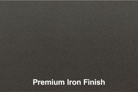Image of Electric Fireplace Wall Mount Mantel Package in Premium Iron Finish 