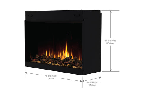 Image of Dimplex Ignite Quest 48 inch Smart Built-In Electric Firebox - Electric Fireplace QST48 500005301 Dims