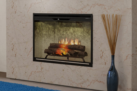 Image of Dimplex Revillusion 24 inch Built In Electric Fireplace Weathered Concrete - Firebox - REV24-WC 500005128