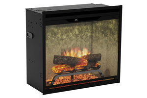 New Dimplex Revillusion 24 inch Built-In Electric Firebox | Weathered Concrete