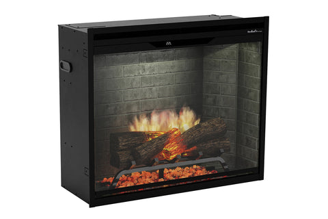 Image of Dimplex Revillusion 30 inch Built In Electric Fireplace Neutral Brick - Firebox - Heater - REV30-NB