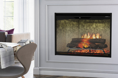 Image of Dimplex Revillusion 36 inch Built In Electric Fireplace Weathered Concrete - Firebox - REV36-WC 500005134