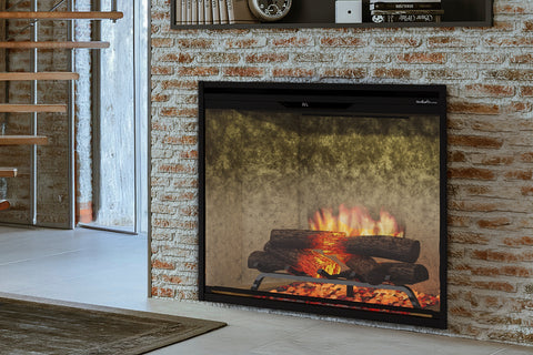 Image of Dimplex Revillusion Portrait 36 inch Built In Electric Fireplace Weathered Concrete - Firebox - REV36P-WC 500005136